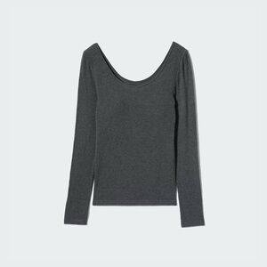 2-pack HEATTECH Ballet Neck Bra long sleeve shirt